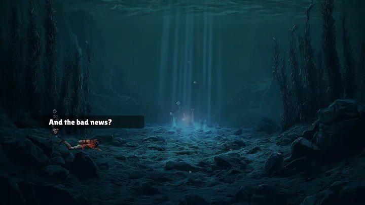 Ezra diving deep beneath the loch